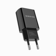 Превью Сетевое зарядное устройство Borofone BA20A Sharp USB с кабелем Type-C (черное) &mdash; 7