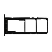 Превью Контейнер SIM для Samsung Galaxy A02s (A025F) (черный) — 2