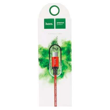 Кабель HOCO X14 Times Speed (USB - micro-USB) (красно-черный) — 3
