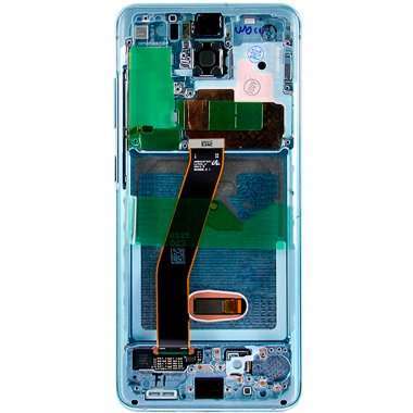 Дисплейный модуль с тачскрином для Samsung Galaxy S20 (G980F) (голубой) &mdash; 2