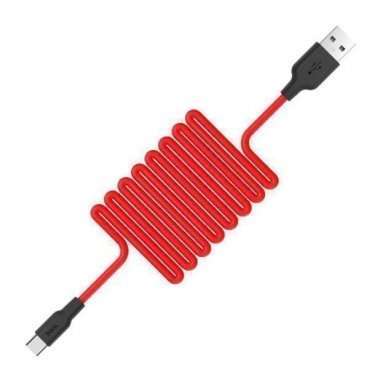 Кабель HOCO X21 (USB - Type-C) черно-красный — 1