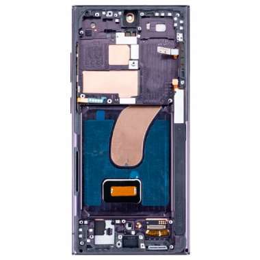 Дисплейный модуль с тачскрином для Samsung Galaxy S23 Ultra (S918B) (черный) (OLED) &mdash; 2